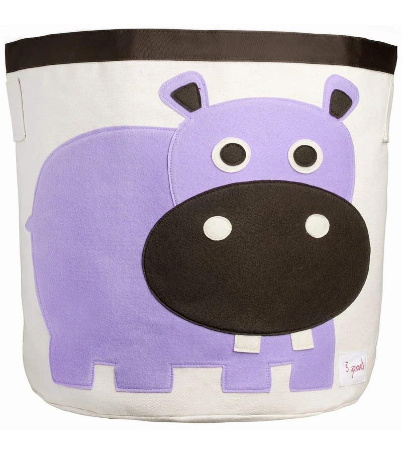 3 Sprouts Storage Bin - Hippo Purple 3 3 Sprouts Storage Bin - Hippo Purple