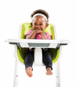 4moms High Chair - White/Green -Little Unicorn Store 4moms high chair white green 280
