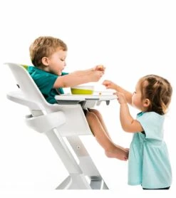 4moms High Chair - White/Green -Little Unicorn Store 4moms high chair white green 281