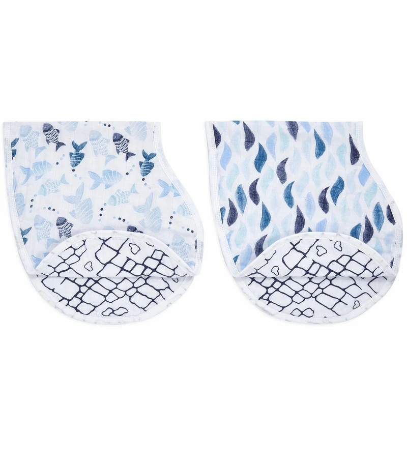 Aden + Anais Burpy Bibs, 2 Pack - Gone Fishing 3 Aden + Anais Burpy Bibs, 2 Pack - Gone Fishing