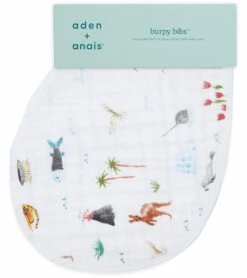 Aden + Anais Classic Burpy Bibs, 2 Pack - Around The World -Little Unicorn Store aden anais classic burpy bibs 2 pack around the world 127