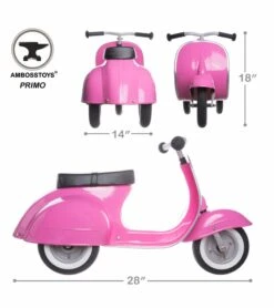 Ambosstoys PRIMO Ride On Kids Toy Classic - Pink -Little Unicorn Store ambosstoys primo ride on kids toy classic pink 173