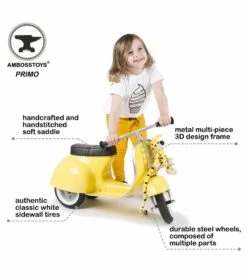 Ambosstoys PRIMO Ride On Kids Toy Classic - Yellow 11 Ambosstoys PRIMO Ride On Kids Toy Classic - Yellow -Little Unicorn Store ambosstoys primo ride on kids toy classic yellow 164
