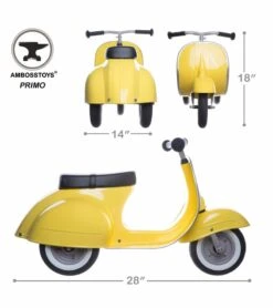 Ambosstoys PRIMO Ride On Kids Toy Classic - Yellow 12 Ambosstoys PRIMO Ride On Kids Toy Classic - Yellow -Little Unicorn Store ambosstoys primo ride on kids toy classic yellow 165
