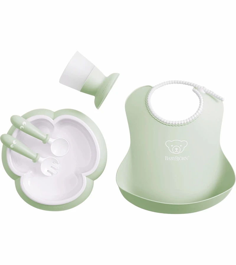 BabyBjorn Baby Dinner Set - Powder Green 3 BabyBjorn Baby Dinner Set - Powder Green