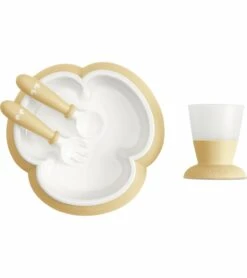 BabyBjorn Baby Feeding Set, Powder Yellow