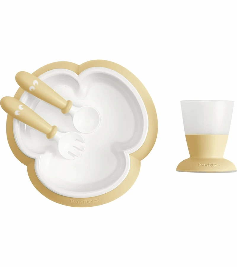 BabyBjorn Baby Feeding Set, Powder Yellow 3 BabyBjorn Baby Feeding Set, Powder Yellow