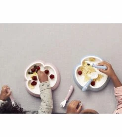 BabyBjorn Baby Plate, Spoon And Fork, 2 Sets - Powder Green -Little Unicorn Store babybjorn baby plate spoon and fork 2 sets powder yellow 59