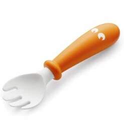 BabyBjorn Baby Plate, Spoon & Fork - Orange/Turquoise -Little Unicorn Store babybjorn baby plate spoon fork orange turquoise 132