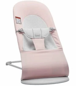 BabyBjorn Bouncer Balance Soft, Cotton Jersey - Light Pink / Grey