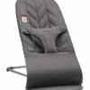 BabyBjorn Bouncer Bliss, Cotton Petal Quilt - Anthracite -Little Unicorn Store babybjorn bouncer bliss cotton petal quilt anthracite 81