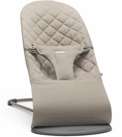 BabyBjorn Bouncer Bliss, Cotton - Sand Gray