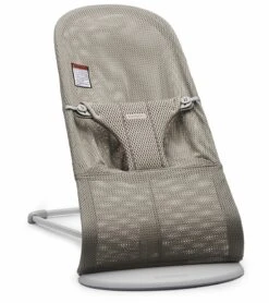 BabyBjorn Bouncer Bliss, Mesh - Gray Beige / Light Gray Frame