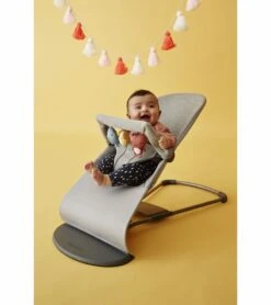 BabyBjorn Bouncer + Toy Bundle - Bliss (3D Jersey) Light Grey -Little Unicorn Store babybjorn bouncer toy bundle bliss 3d jersey light grey 142