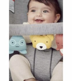 BabyBjorn Bouncer + Toy Bundle - Bliss (3D Jersey) Light Grey -Little Unicorn Store babybjorn bouncer toy bundle bliss 3d jersey light grey 143