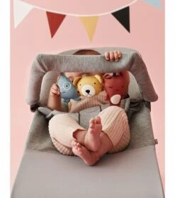 BabyBjorn Bouncer + Toy Bundle - Bliss (3D Jersey) Light Grey -Little Unicorn Store babybjorn bouncer toy bundle bliss 3d jersey light grey 144