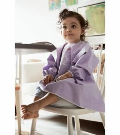 BabyBjorn Long Sleeve Bib - Purple -Little Unicorn Store babybjorn long sleeve bib purple 215