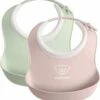 BabyBjorn Small Baby Bib, 2-Pack - Green/Pink -Little Unicorn Store babybjorn small baby bib 2 pack green pink 77