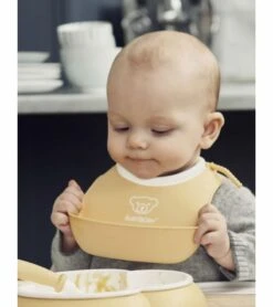 BabyBjorn Small Baby Bib, 2-Pack - Yellow/Blue -Little Unicorn Store babybjorn small baby bib 2 pack yellow blue 95