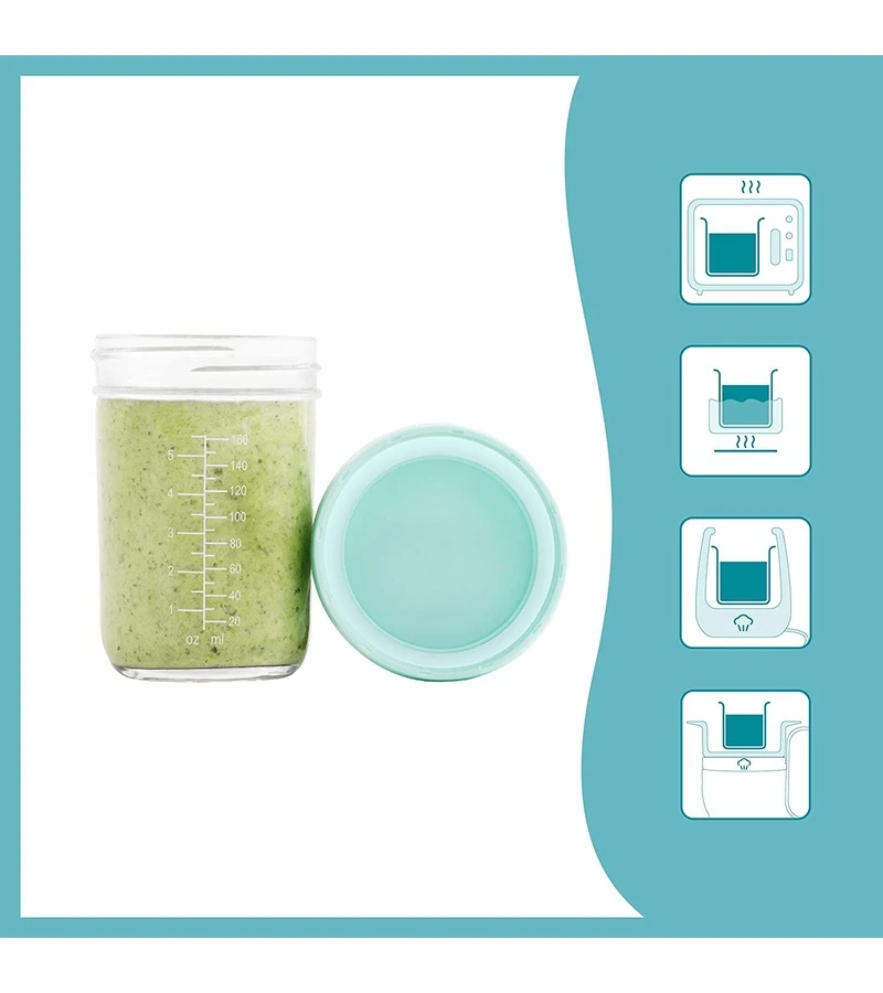 Babymoov Babybols Glass Food Storage Multiset (4 X 4oz + 4 X 8oz) 7 Babymoov Babybols Glass Food Storage Multiset (4 X 4oz + 4 X 8oz) - Image 5
