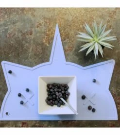 BamBamBoom Non-Slip Silicone Placemat - Unicorn-Cat Slate -Little Unicorn Store bambamboom non slip silicone placemat unicorn cat slate 120