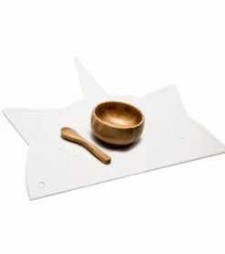 BamBamBoom Non-Slip Silicone Placemat - Unicorn-Cat White -Little Unicorn Store bambamboom non slip silicone placemat unicorn cat white 121