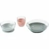 Beaba 3-Piece Glass Suction Baby Feeding Set - Eucalyptus