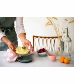 Beaba 3-Piece Glass Suction Baby Feeding Set - Eucalyptus -Little Unicorn Store beaba 3 piece glass suction baby feeding set eucalyptus 166