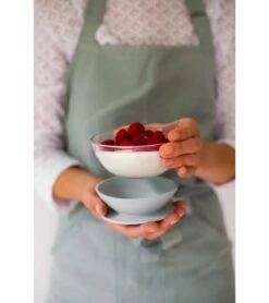 Beaba 3-Piece Glass Suction Baby Feeding Set - Eucalyptus -Little Unicorn Store beaba 3 piece glass suction baby feeding set eucalyptus 167