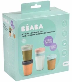 Beaba Baby Food Clip Containers Set Of 6 - Large -Little Unicorn Store beaba baby food clip containers set of 6 large 104