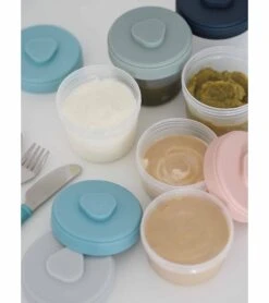 Beaba Baby Food Clip Containers Set Of 6 - Small -Little Unicorn Store beaba baby food clip containers set of 6 small 117