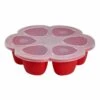 Beaba Multiportions 3oz Silicone Tray - Cherry -Little Unicorn Store beaba multiportions 3oz silicone tray cherry 194