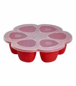Beaba Multiportions 3oz Silicone Tray - Cherry