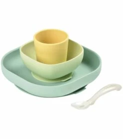 Beaba Silicone Suction Meal Set - Pastel