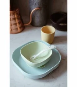Beaba Silicone Suction Meal Set - Pastel -Little Unicorn Store beaba silicone suction meal set pastel 130