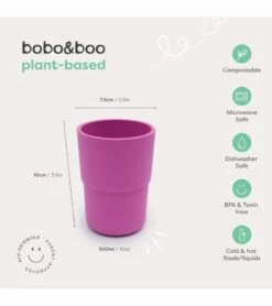 Bobo&boo Plant-based 3 Pack Of Cups (10oz) - Tropical -Little Unicorn Store bobo boo plant based 3 pack of cups 10oz tropical 128