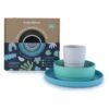 Bobo&boo Plant-Based Dinnerware Set - Lagoon -Little Unicorn Store bobo boo plant based dinnerware set lagoon 105