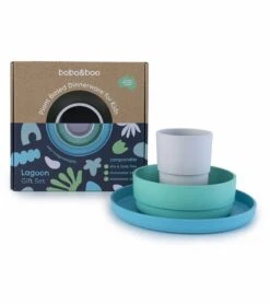 Bobo&boo Plant-Based Dinnerware Set - Lagoon
