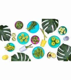 Bobo&boo Plant-Based Dinnerware Set - Lagoon -Little Unicorn Store bobo boo plant based dinnerware set lagoon 108