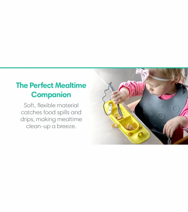 Busy Baby Bungee Bib - Spearmint 8 Busy Baby Bungee Bib - Spearmint - Image 6