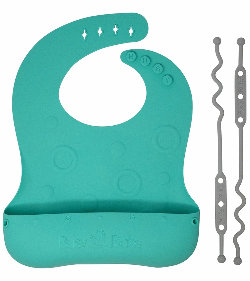 Busy Baby Bungee Bib - Spearmint 4 Busy Baby Bungee Bib - Spearmint - Image 2
