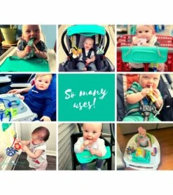 Busy Baby Mat With 2 Tethers - Spearmint -Little Unicorn Store busy baby mat with 2 tethers pewter 63 1