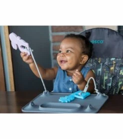 Busy Baby Mat With 2 Tethers - Spearmint -Little Unicorn Store busy baby mat with 2 tethers pewter 64 1