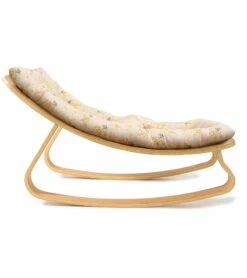 Charlie Crane LEVO Baby Rocker - Beech / Garbo & Friends Mimosa -Little Unicorn Store charlie crane levo baby rocker beech garbo friends mimosa 109