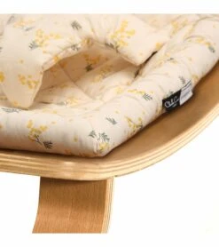 Charlie Crane LEVO Baby Rocker - Beech / Garbo & Friends Mimosa -Little Unicorn Store charlie crane levo baby rocker beech garbo friends mimosa 112