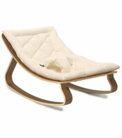 Charlie Crane LEVO Baby Rocker - Walnut / Organic White