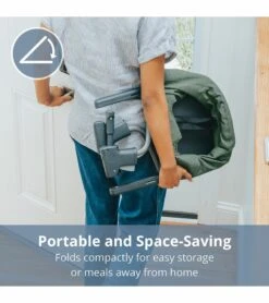 Chicco FastLock Hook-On Table Chair - Moss -Little Unicorn Store chicco fastlock hook on chair moss 12