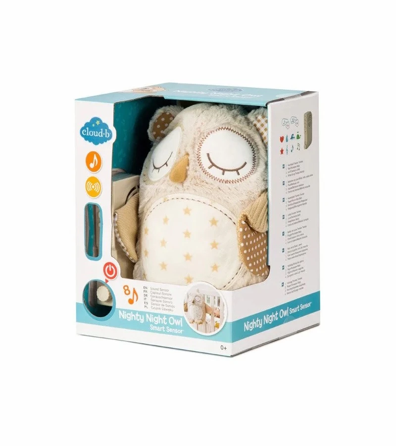 Cloud-B Cloud B Nighty Night Owl Smart Sensor White Noise Plush 8 Cloud-B Cloud B Nighty Night Owl Smart Sensor White Noise Plush - Image 6