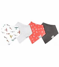 Copper Pearl Baby Bandana Bibs, 4 Pack - Ace