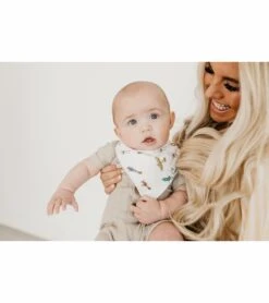 Copper Pearl Baby Bandana Bibs, 4 Pack - Ace -Little Unicorn Store copper pearl baby bandana bibs 4 pack ace 79